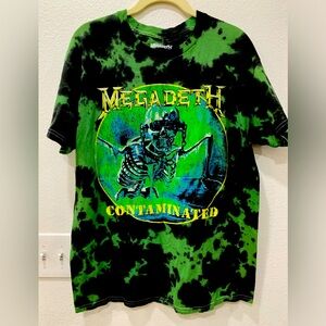 Megadeth contaminated, tie-dye, and T-shirt